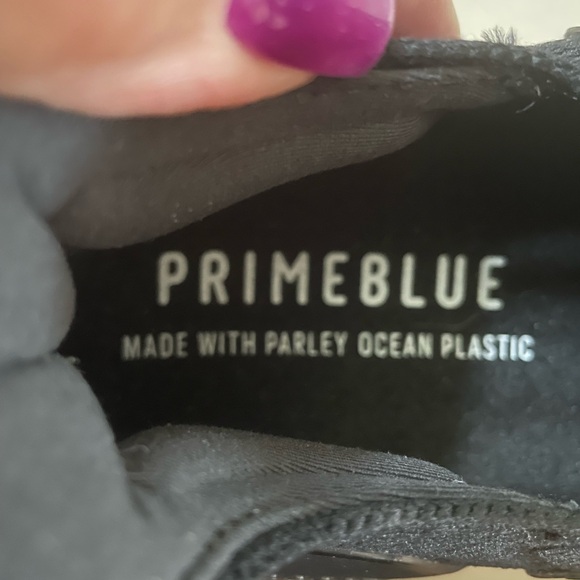 Men's Adidas Utraboost Light Running Shoe, Prime-blue on insole, Black, US 15 - Picture 9 of 11